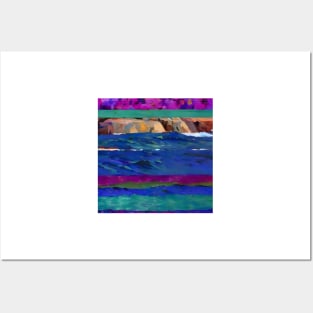 Cobalt Blue Sea Posters and Art